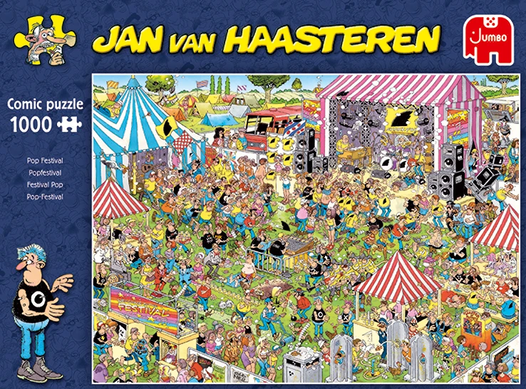 Jumbo 19028 Puzzel Jan-van-Haasteren Popfestival 8 Jumbo 19028 Puzzel Jan-van-Haasteren Popfestival - Afbeelding 6