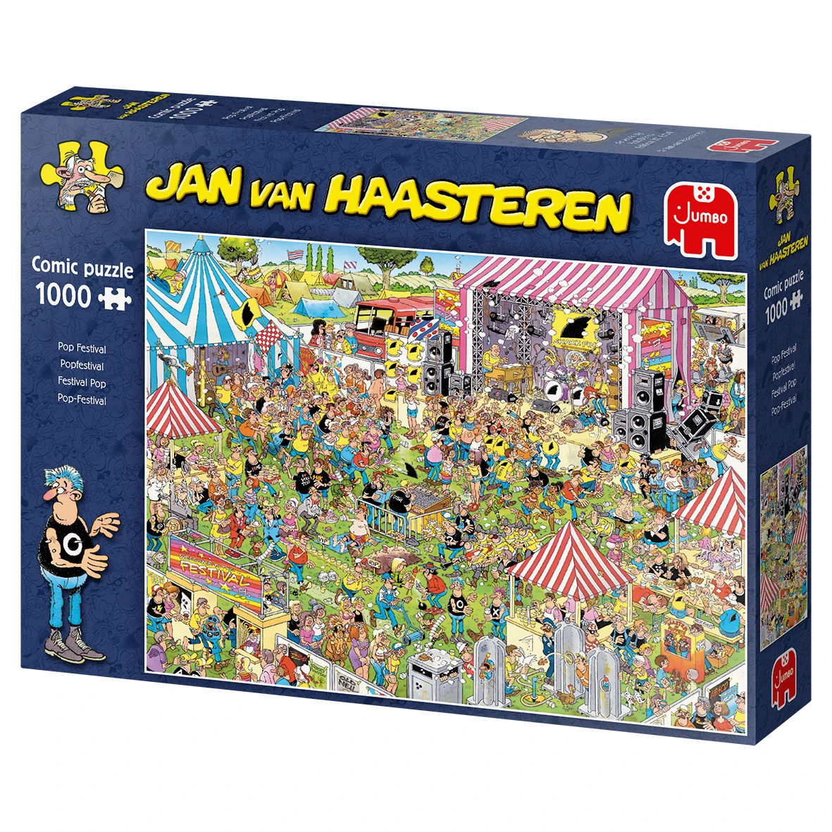 Jumbo 19028 Puzzel Jan-van-Haasteren Popfestival 7 Jumbo 19028 Puzzel Jan-van-Haasteren Popfestival - Afbeelding 5