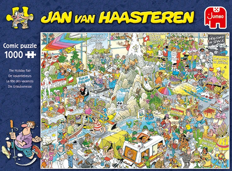 Jumbo 19051 Puzzel Jan-van-Haasteren De-Vakantiebeurs 8 Jumbo 19051 Puzzel Jan-van-Haasteren De-Vakantiebeurs - Afbeelding 6