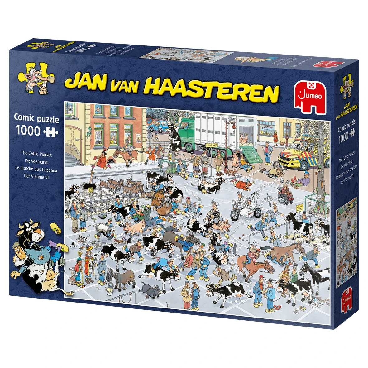 Jumbo 19075 Puzzel Jan-van-Haasteren The Cattle Market 7 Jumbo 19075 Puzzel Jan-van-Haasteren The Cattle Market - Afbeelding 5