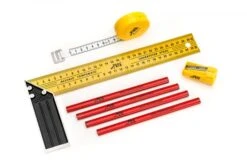 Toolkid Meetset Voor Kids Kindergereedschap 9 Toolkid Meetset Voor Kids Kindergereedschap -Overdekte Speelgoed Winkel ToolKid 101400 meetset winkelhaak potloodslijper rolmaat kindergereedschap 1