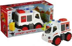 BIG Power Worker Midi Ambulance Zandbakspeelgoed -Overdekte Speelgoed Winkel big power worker ambulance 56831 3