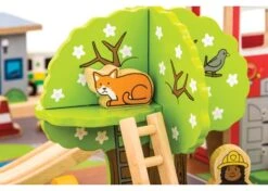 BigJigs BJT049 Treintafel Brandweer Spoortafel Houten Trein 13 BigJigs BJT049 Treintafel Brandweer Spoortafel Houten Trein -Overdekte Speelgoed Winkel bigjigs bt049 brandwweer trein set en tafel 4