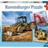 Bouwmachines Aan Het Werk – Puzzelbox Ravensburger 3 X 49 Stukjes -Overdekte Speelgoed Winkel bouwmachines aan het werk puzzel ravensburger
