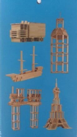 Bouwplankjes City Blocks 150 Stuks -Overdekte Speelgoed Winkel bouwplankjes 150 stuks 2