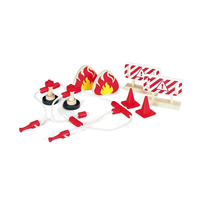 Houten Brandweer Accessoires – Pintoy 4 Houten Brandweer Accessoires – Pintoy - Afbeelding 2