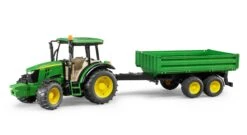 Bruder 2108 Tractor John-Deere 5115M Met Aanhanger -Overdekte Speelgoed Winkel bruder 02108 tractor john deere 5115m met trailer scaled 1