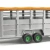 Bruder 02227 Veetransportaanhanger Met 1 Koe Schaal Livestock-trailer -Overdekte Speelgoed Winkel bruder 02227 veetransportwagen met 1 koe 1