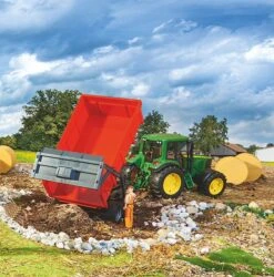 Bruder 2211 Kiepwagen Tandemasser Aanhangwagen -Overdekte Speelgoed Winkel bruder 2211 kiepende aanhangwagen 2