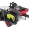 Bruder 02112 Claas Nectis Tractor 267F Met Laadschep En Aanhanger -Overdekte Speelgoed Winkel bruder tractor claas nectis 267f met laadschep en aanhanger 1