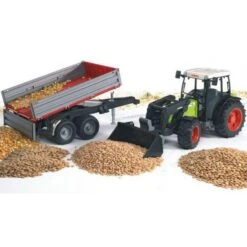 Bruder 02112 Claas Nectis Tractor 267F Met Laadschep En Aanhanger -Overdekte Speelgoed Winkel bruder tractor claas nectis 267f met laadschep en aanhanger 2