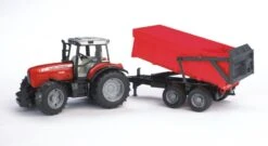 Bruder 2045 Tractor Massey-Ferguson 7480 Met Aanhanger