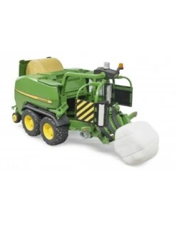 Bruder 2032 John-Deere Ronde Hooibalenpers Met Balenwikkelaar -Overdekte Speelgoed Winkel bruder 2032 john deere ronde balenpers met balenwikkelaar c441r 1 1