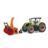 Bruder 3017 Tractor Claas Axion-950 Met Sneeuwkettingen En Blazer -Overdekte Speelgoed Winkel bruder 3017 claas axion met sneeuwkettingen met sneeuwblazer 2