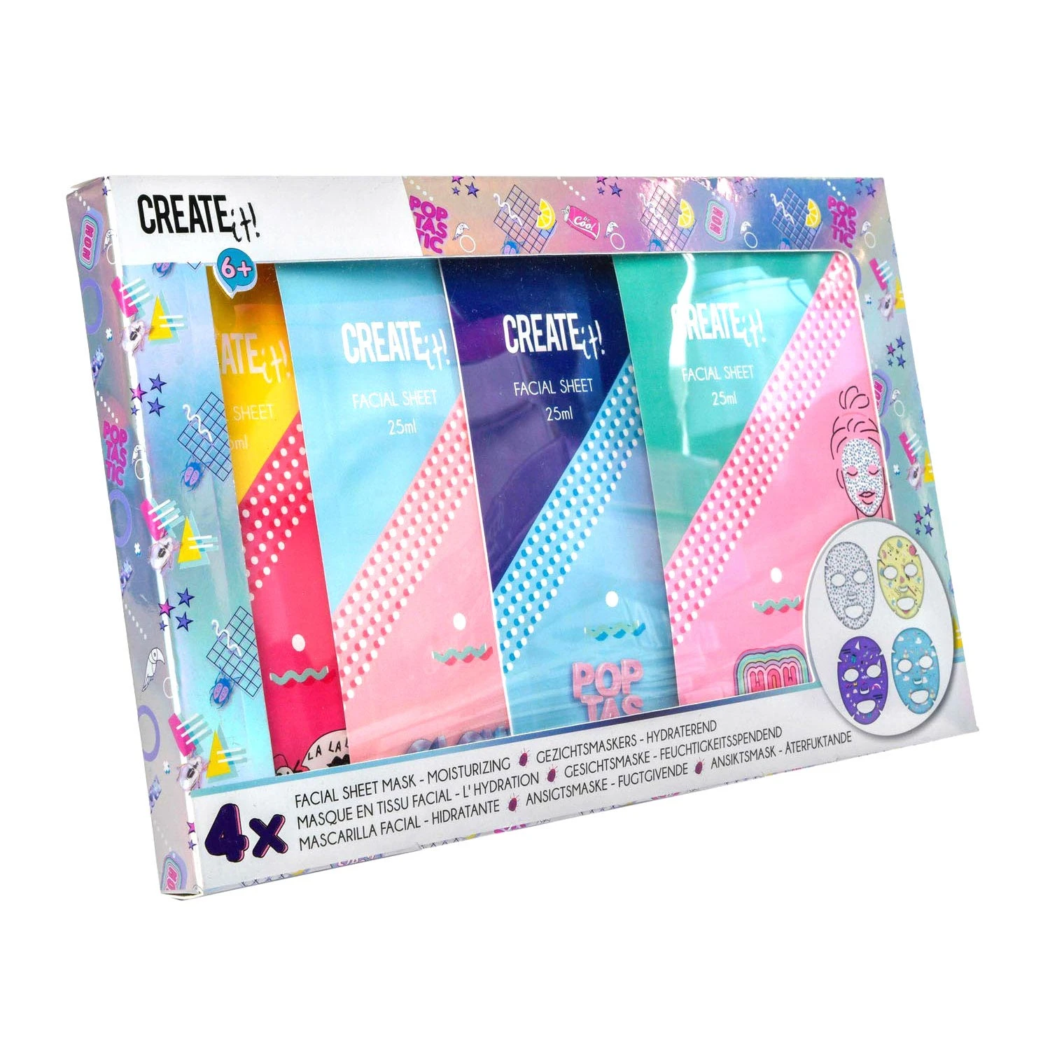 CREATE IT Create-it Gezichtsmaskertjes Beautyset 3 CREATE IT Create-it Gezichtsmaskertjes Beautyset