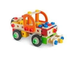 Eichhorn 3in1 Constructor 155-dlg Houten Constructie-speelgoed -Overdekte Speelgoed Winkel eichhorn 4 in 1 constructor ladderwagen takelwagen 170dlg 3 1