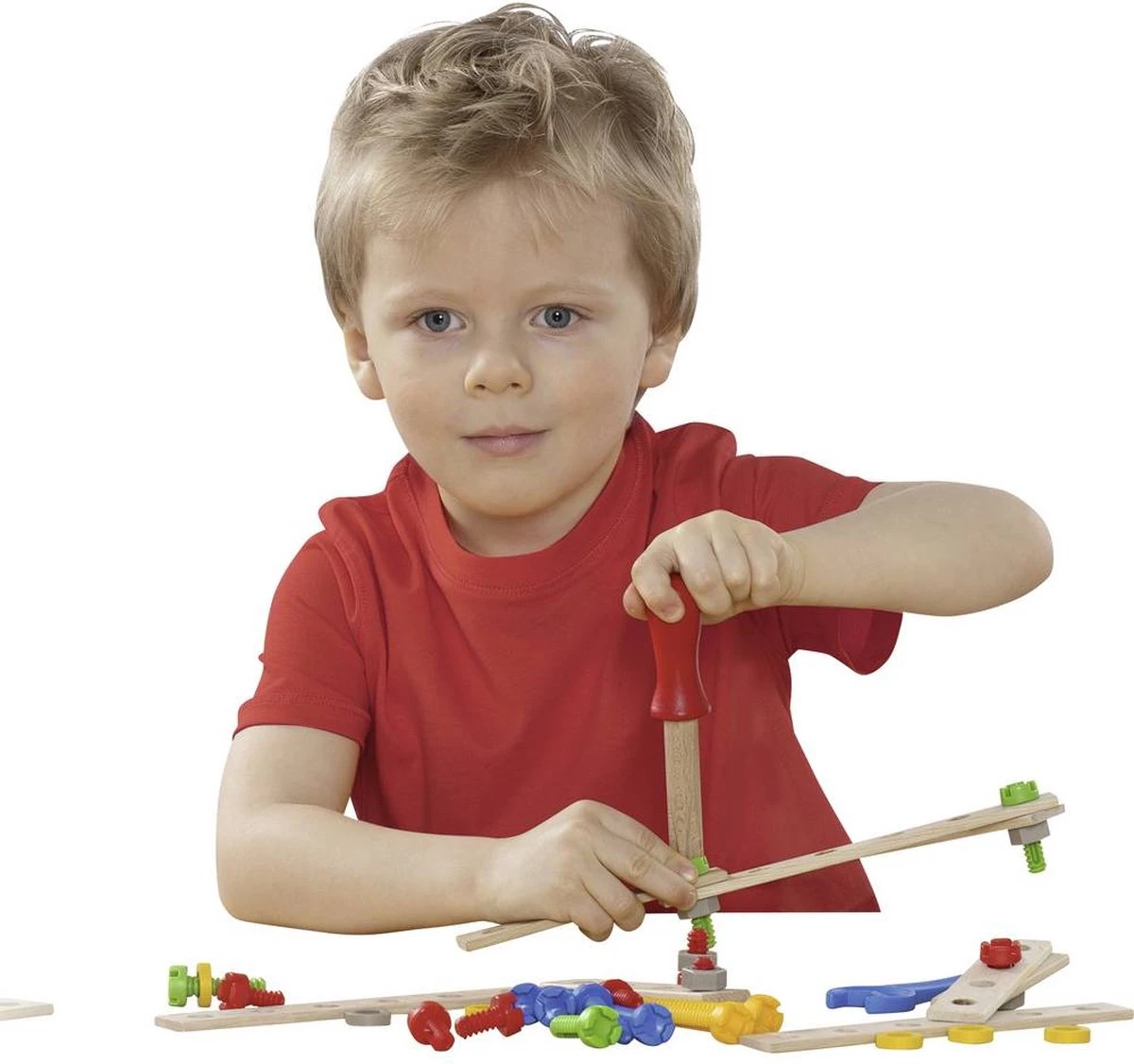 Eichhorn 3in1 Constructor 50-delig Houten Constructie-speelgoed 4 Eichhorn 3in1 Constructor 50-delig Houten Constructie-speelgoed - Afbeelding 2