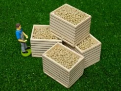 Houten Aardappelkisten (6 Stuks) 1 : 32 -Overdekte Speelgoed Winkel houten aardappelkist kidsglobe 610611 1 1