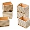 Houten Aardappelkisten (6 Stuks) 1 : 32 -Overdekte Speelgoed Winkel houten aardappelkist kidsglobe 610611