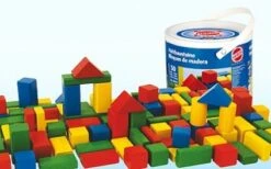 Blokken Gekleurd 50 Stuks -Overdekte Speelgoed Winkel houten blokken heros 50151 1 1