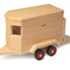 Houten Paardentrailer Fagus -Overdekte Speelgoed Winkel houten paardentrailer fagus 10.27 2