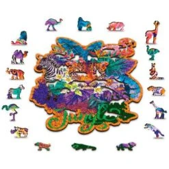 Wooden City Houten Puzzel Jungle L300 -Overdekte Speelgoed Winkel houten puzzel wooden city jungle 3