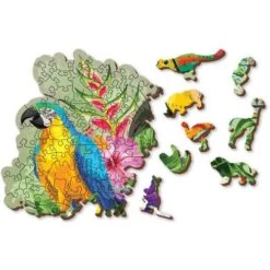Wooden City Houten Puzzel Tropical Birds L300 -Overdekte Speelgoed Winkel houten puzzel wooden city tropical birds L300 4