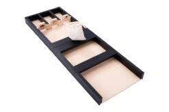 Houten Sjoelbak Junior Mini Sjoelbak 2dlg Black -Overdekte Speelgoed Winkel houten sjoelbak mini thema dieren 2 delige sjoelbak black 5