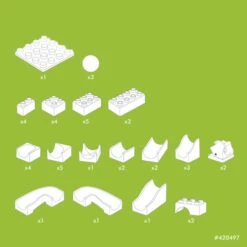 Hubelino Knikkerbaan Uitbreidingset Wissel 43-delig -Overdekte Speelgoed Winkel hubelino 420497 uitbreiding wissel knikkerbaan 6