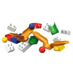 Hubelino Knikkerbaan Uitbreidingsset-Swing 46-delig -Overdekte Speelgoed Winkel hubelino 881 knikkerbaan uitbreiding swing 2