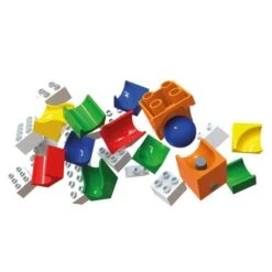 Hubelino Knikkerbaan Uitbreidingsset Katapult 41-delig -Overdekte Speelgoed Winkel hubelino 882 knikkerbaan uitbreiding katapult 1 1