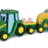 Johnny Tractor Met Vee-aanhanger En Hooibalenwagen -Overdekte Speelgoed Winkel johnny tractor met hooiwagen en boerderijdieren britains 35089