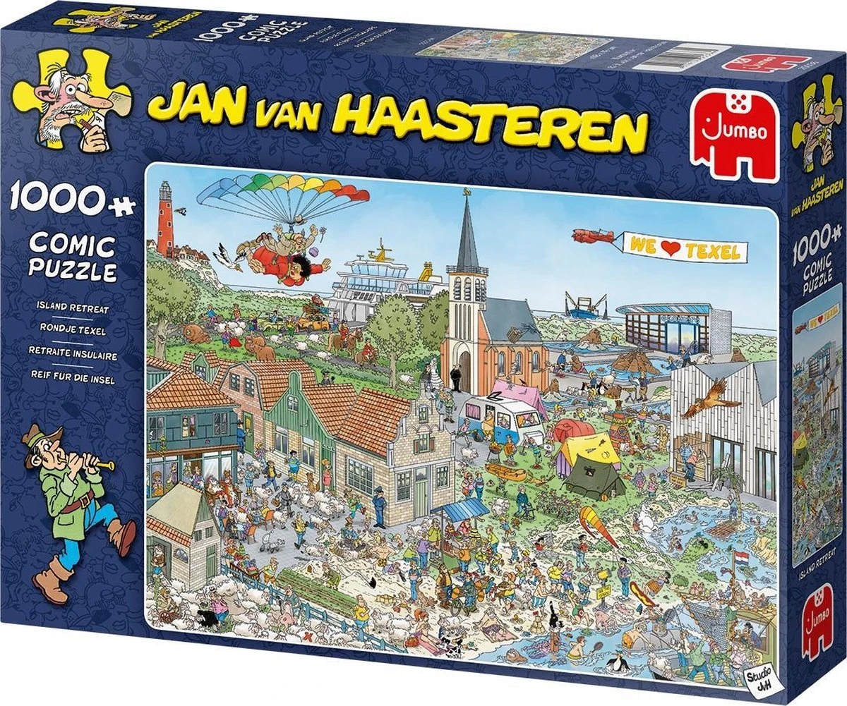 Jumbo 20036 Legpuzzel Rondje Texel Jan-van-Haasteren 5 Jumbo 20036 Legpuzzel Rondje Texel Jan-van-Haasteren - Afbeelding 3