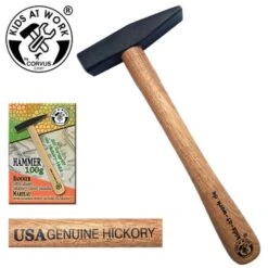 Kids At Work Kinderhamer Bankhamer 100 Gr Kindergereedschap -Overdekte Speelgoed Winkel kids at work hamer bankhamer 100 gram hickory steel kindergereedschap 1 1