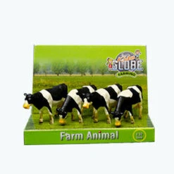 Koeien Set Van 4 Stuks Zwart/wit Staand Kidsglobe Schaal 1 : 50