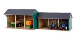 Kidsglobe Tractorloods Machineloods 2 Voertuigen -Overdekte Speelgoed Winkel kidsglobe 610193 tractorloods groot 2