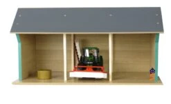 Kidsglobe Tractorloods Machineloods 2 Voertuigen -Overdekte Speelgoed Winkel kidsglobe 610193 tractorloods groot