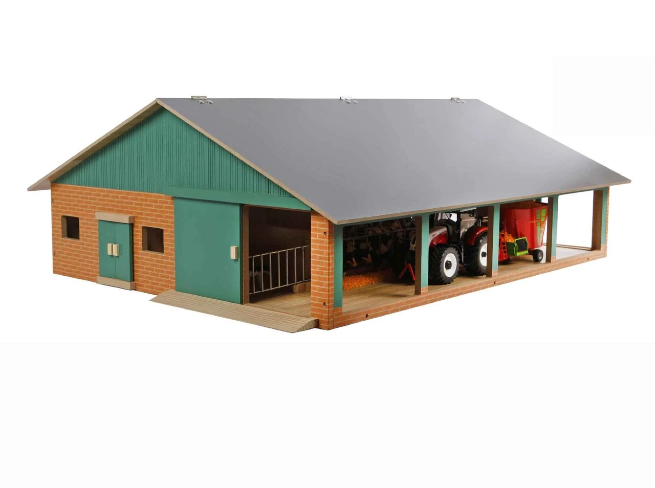 Kids-Globe Koeienstal Ligboxenstal Met Melkunit 1 : 32 4 Kids-Globe Koeienstal Ligboxenstal Met Melkunit 1 : 32 - Afbeelding 2