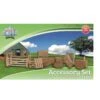 KidsGlobe Boerderij Accessoireset 19pc Schaal 1 : 32 -Overdekte Speelgoed Winkel kidsglobe accessoireset 19 delig boerderijset hekkenpalletshooibalen