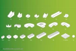 Hubelino Knikkerbaan Bouwdoos 200-delig -Overdekte Speelgoed Winkel knikkerbaan 200 delig hubelino 420183 2