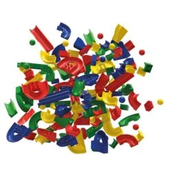 Hubelino Knikkerbaan Baanelementenset 128-delig -Overdekte Speelgoed Winkel knikkerbaan hubelino elements 120 delig 420022 1