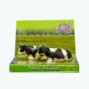 Koeien Set Van 2 Stuks Zwart/wit Liggend Kidsglobe Schaal 1 : 32 -Overdekte Speelgoed Winkel koeien zwartbont kids globe farming 571872 1