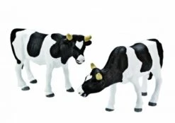Kidsglobe Koeien Set Van 2 Stuks Zwart/wit Staand -Overdekte Speelgoed Winkel koeien zwartbont kidsglobe 571873