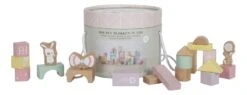 Little Dutch Houten Blokkenton Rose LittleDutch 11 Little Dutch Houten Blokkenton Rose LittleDutch -Overdekte Speelgoed Winkel little dutch 4412 roze houten blokken in ton
