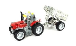 Tronico Mini Massey Ferguson MF5610 Met Aanhangwagen – 1 : 32 -Overdekte Speelgoed Winkel massey ferguson mf5610 met aanhanger tronico mini 10031 2