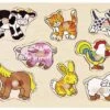 Noppenpuzzel Boerderijdieren -Overdekte Speelgoed Winkel noppenpuzzel boerderijdieren goki 57873