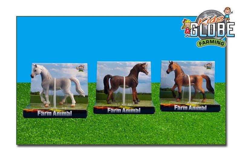 Paard Assorti Kidsglobe Schaal 1 : 32 4 Paard Assorti Kidsglobe Schaal 1 : 32 - Afbeelding 2