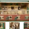 Kids-Globe Paardenstal Met 7 Boxen Kidsglobe -Overdekte Speelgoed Winkel paardenstal kidsglobe 610595