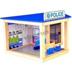 Pintoy Houten Politiebureau -Overdekte Speelgoed Winkel politie bureau pintoy 10584 1 1