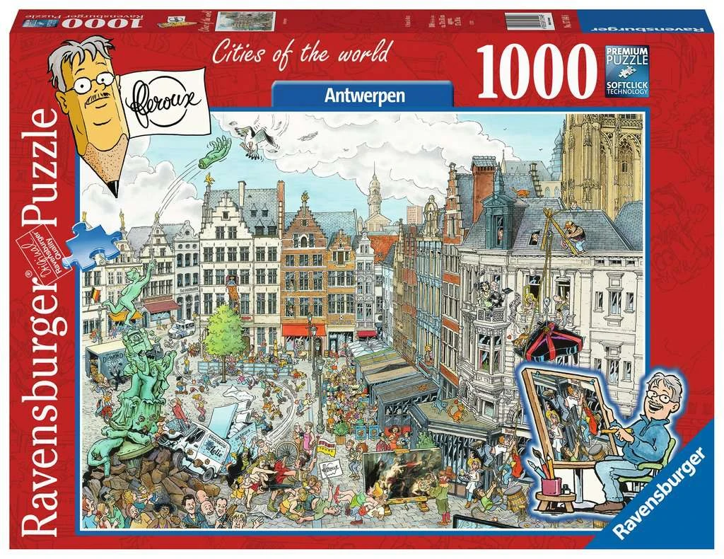 Ravensburger Puzzel Fleroux-Antwerpen 1000-stukjes 3 Ravensburger Puzzel Fleroux-Antwerpen 1000-stukjes
